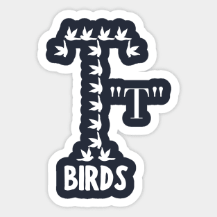 T Birds Halloween Bird Retro 50s 60s Sticker